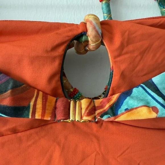 FARM RIO Banana Foliage One Piece Swimsuit - Picture 8 of 10